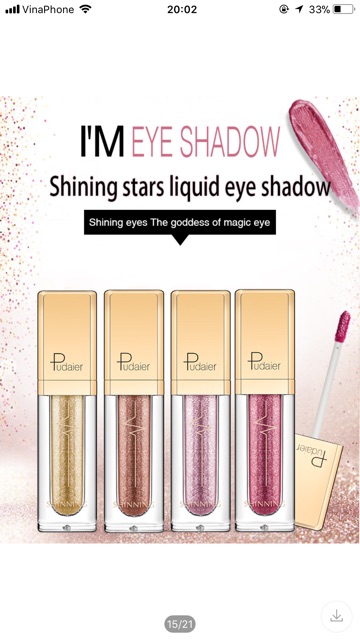 Nhũ mắt Pudaier Glittering Eye Shadow | WebRaoVat - webraovat.net.vn