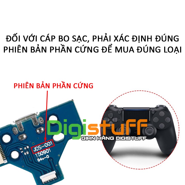 Cáp thay thế cho tay cầm máy chơi game PlayStation 4 ( PS4 ): cáp bo sạc, cáp chuột cảm ứng ( touchpad )