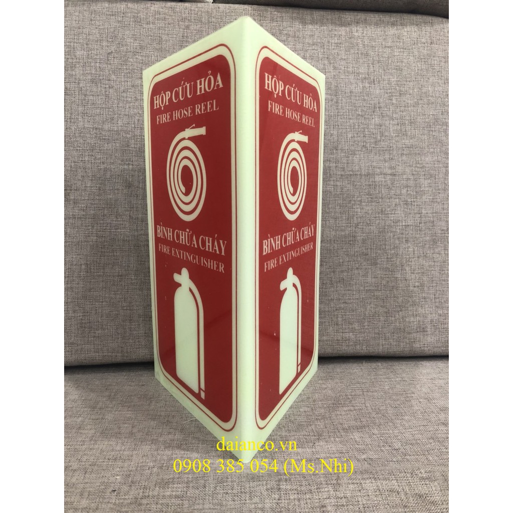 Biển Dạ Quang cảnh báo Phòng Cháy Chữa Cháy (2 nội dung)- Hình Thật