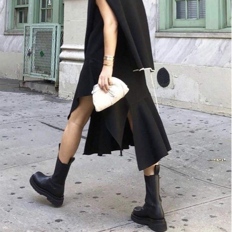 Giày bốt Martin cổ cao cá tính thời trang trẻ trung cho nữ | BigBuy360 - bigbuy360.vn