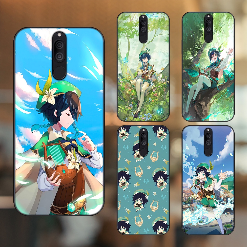 Ốp lưng Huawei Nova 2i viền đen in hình Venti Genshin Impact