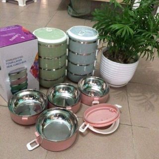 Hộp Đựng Cơm Văn Phòng 4 Tầng