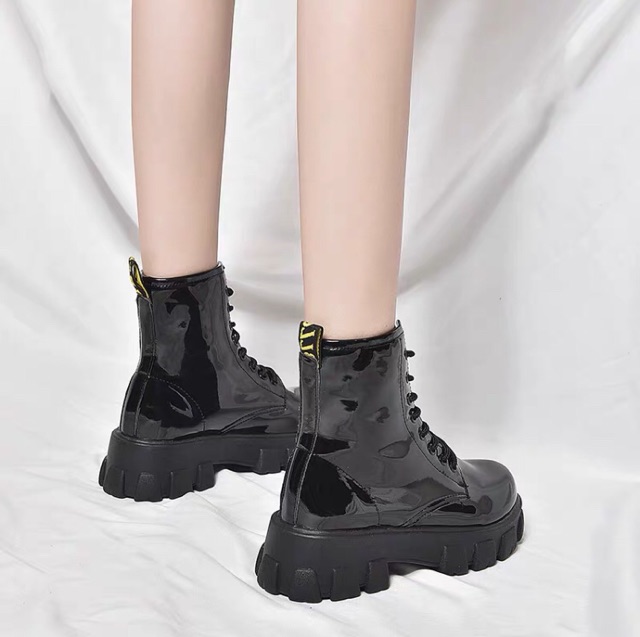 [Ảnh thật ở cuối] Boots cổ cao cá tính mẫu mới 2020 đế chiến binh đế 4,5cm giày mềm nhẹ bao trất | BigBuy360 - bigbuy360.vn