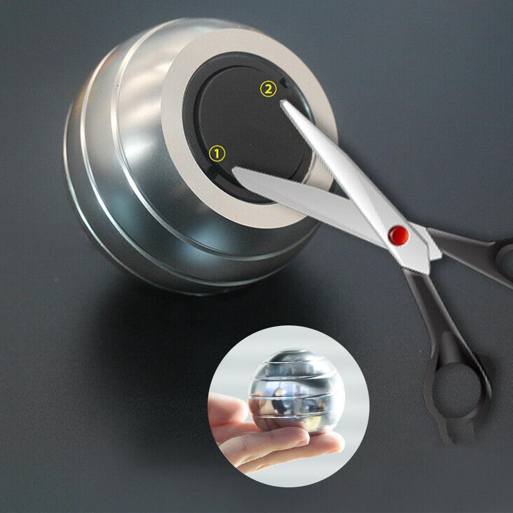 Desktop Decompression Finger Gyroscope Rotating Gyro Spherical Desk Gyroscope Desk Toy Optical Illusion Flowing Finger