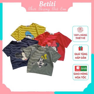Áo Phông Cộc Tay Mickey Và Những Người Bạn Cho Bé Chất Liệu Cotton Thoáng Mát, Thấm Mồ Hôi Cực Kì Tốt
