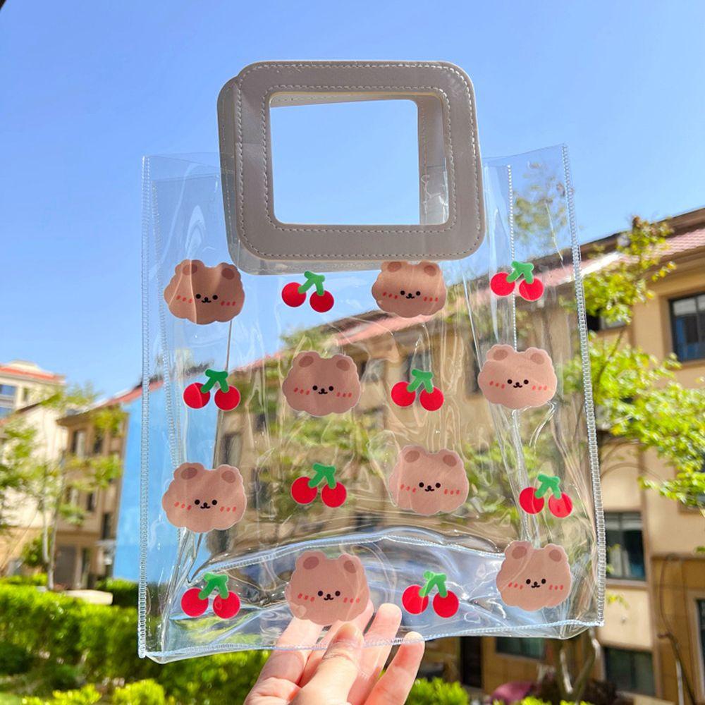 Túi Đựng Mỹ Phẩm Kích Cỡ Lớn Bằng PVC Chống Thấm Nước Họa Tiết Hoạt Hình Xinh Xắn