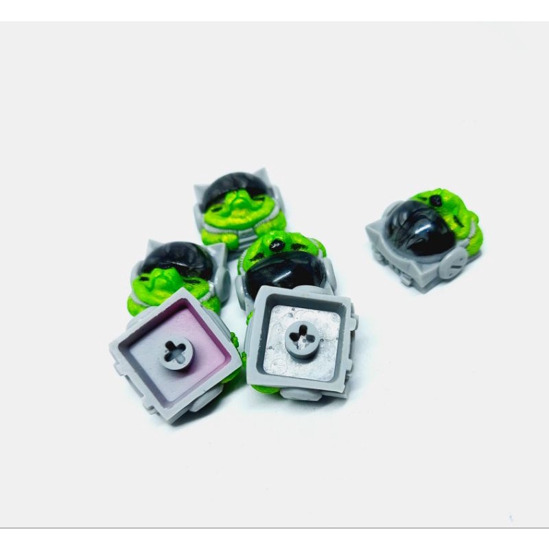 Keycap resin Sirius clone tone lá xám trang trí bàn phím cơ gaming