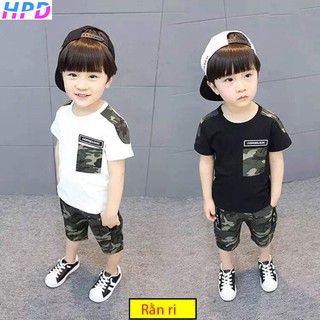 Đồ bộ cho bé chất cotton cực đẹp mẫu rằn ri