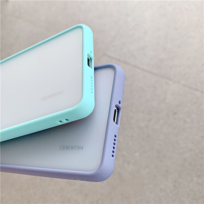 Redmi 9 9A 9C Redmi Note 9 8 Pro Xiaomi 9 10 Note 10 Lite Xiaomi 10 Lite K30 Pro Transparent Candy Color Shockproof Bumper Camera Protection Phone Case