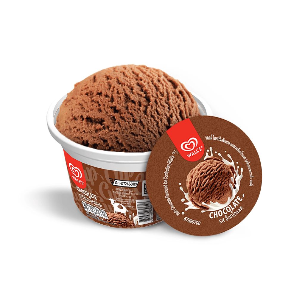 Kem ly Wall's cup 90ml vị Socola/Vani/Dâu/Socola chip