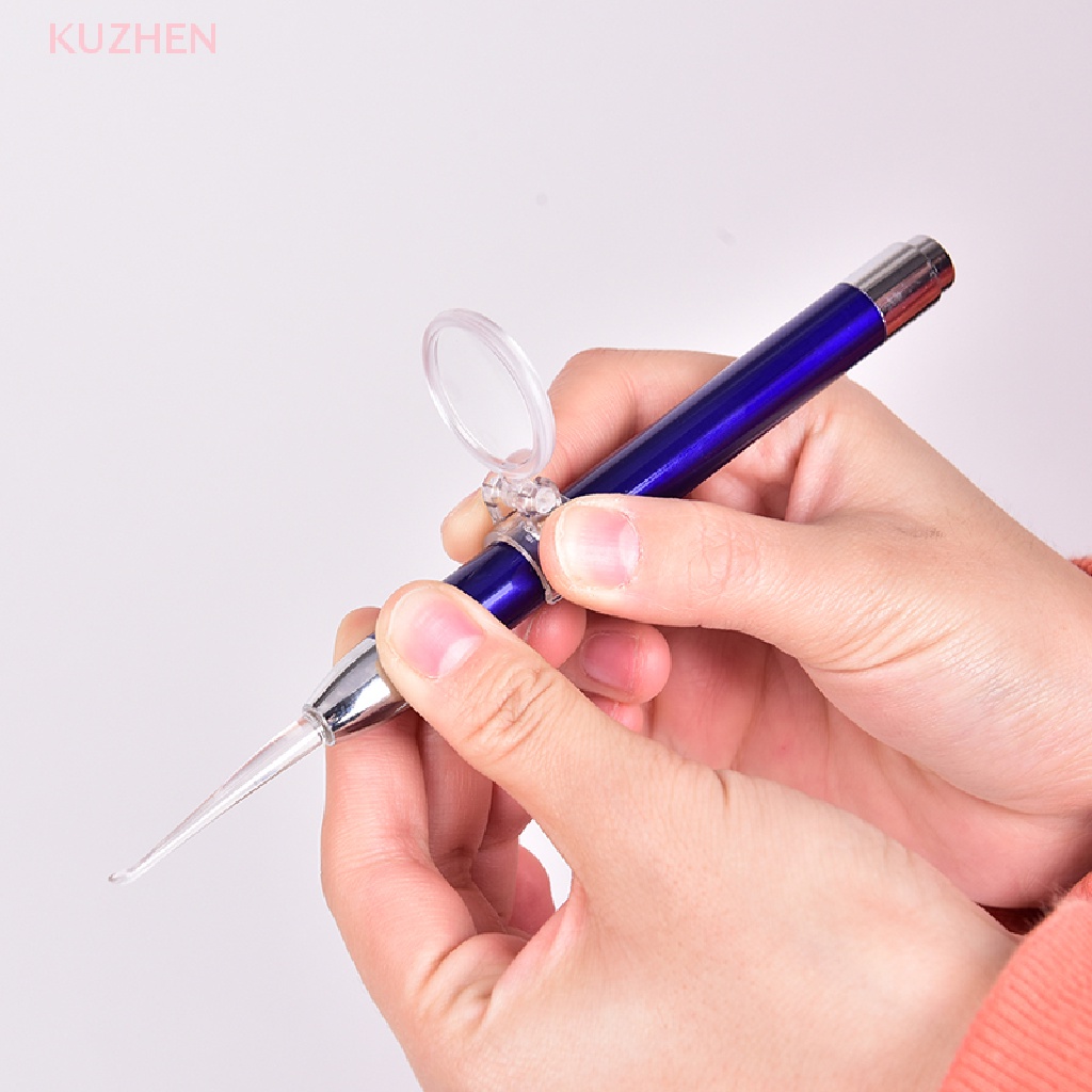 Bộ dụng cụ lấy ráy tai KuZHEN có đèn pin và kính lúp tiện dụng