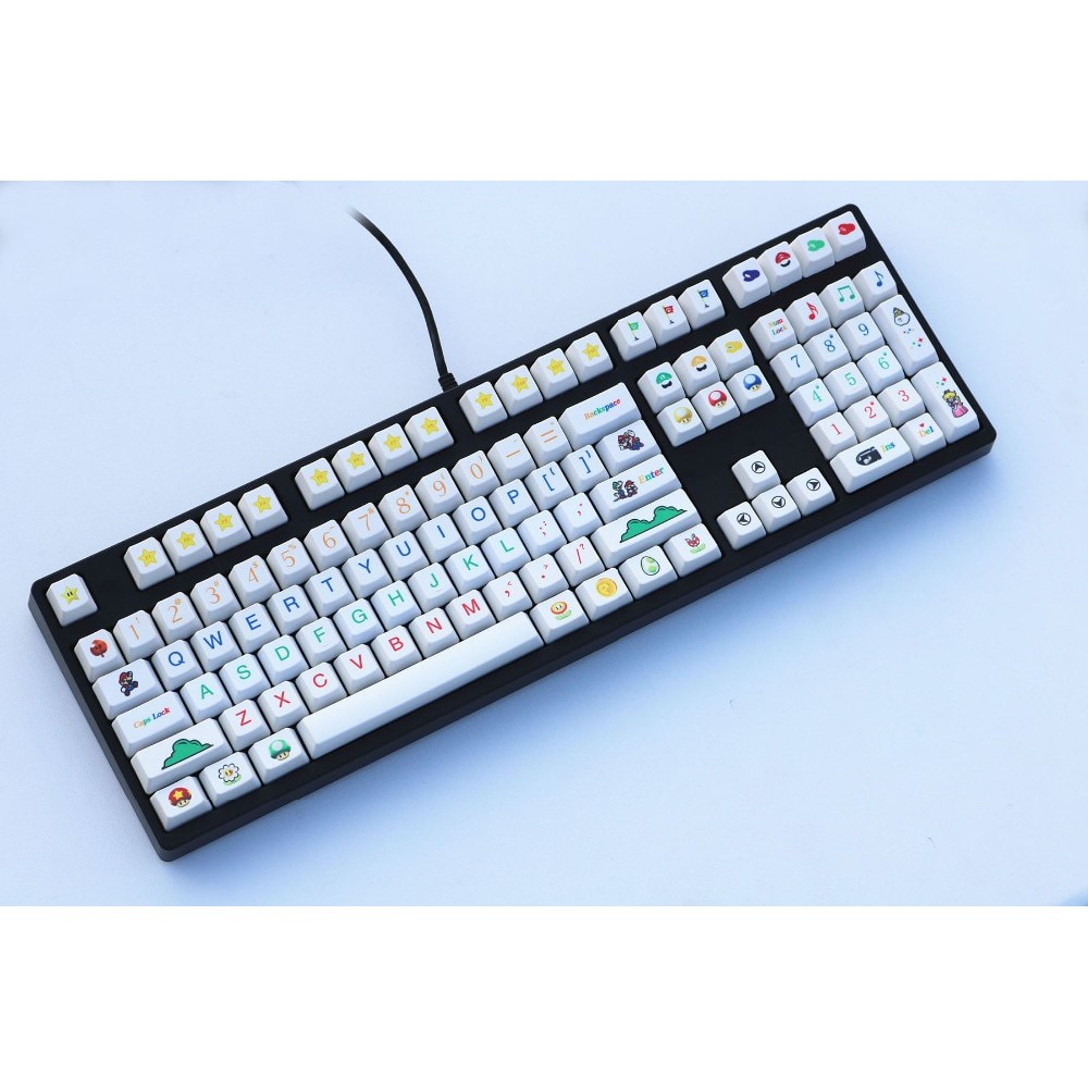 Keycap PBT Doraemon , Mario nút bàn phím cơ