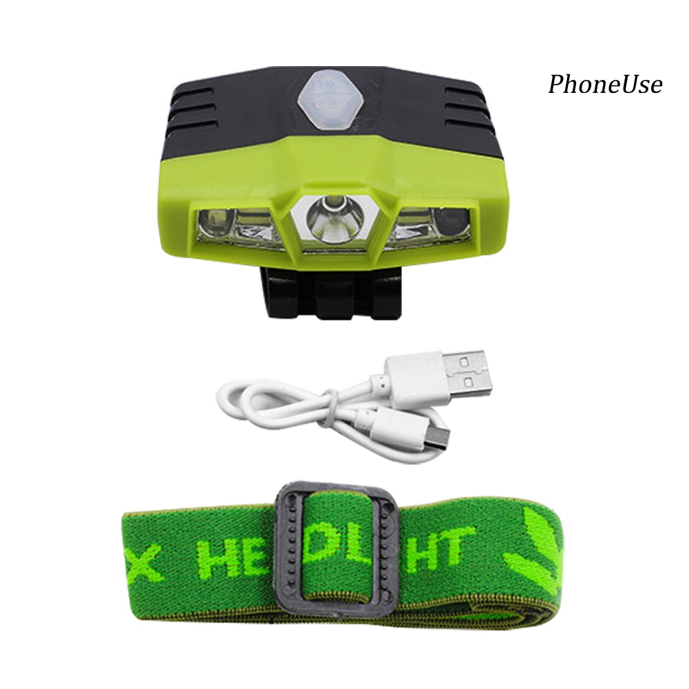 Đèn LED COB kẹp mũ cảm biến có thể sạc lại USB dành cho câu cá ngoài trời ban đêm
