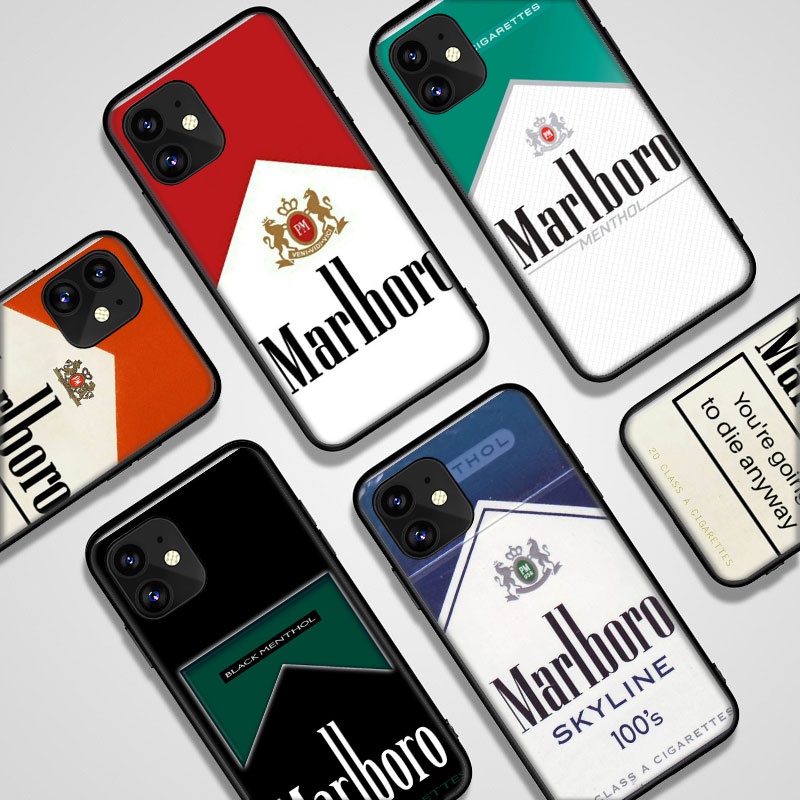 Ốp Điện Thoại Mềm Hình Marlboro Cho Iphone 5 5s 12 Pro Max 12 Mini Se 2020 2016