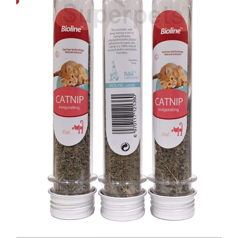 Cỏ Catnip Cỏ Bạc Hà Dạng Ống Cho Mèo Bioline Ống 45ml