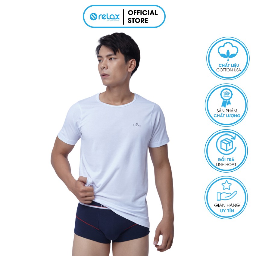 [FREESHIP] Áo thun nam tay ngắn RA007 cotton mềm mại thoáng mát cao cấp, áo lót nam đường may sắc xảo - RELAX FAMILY