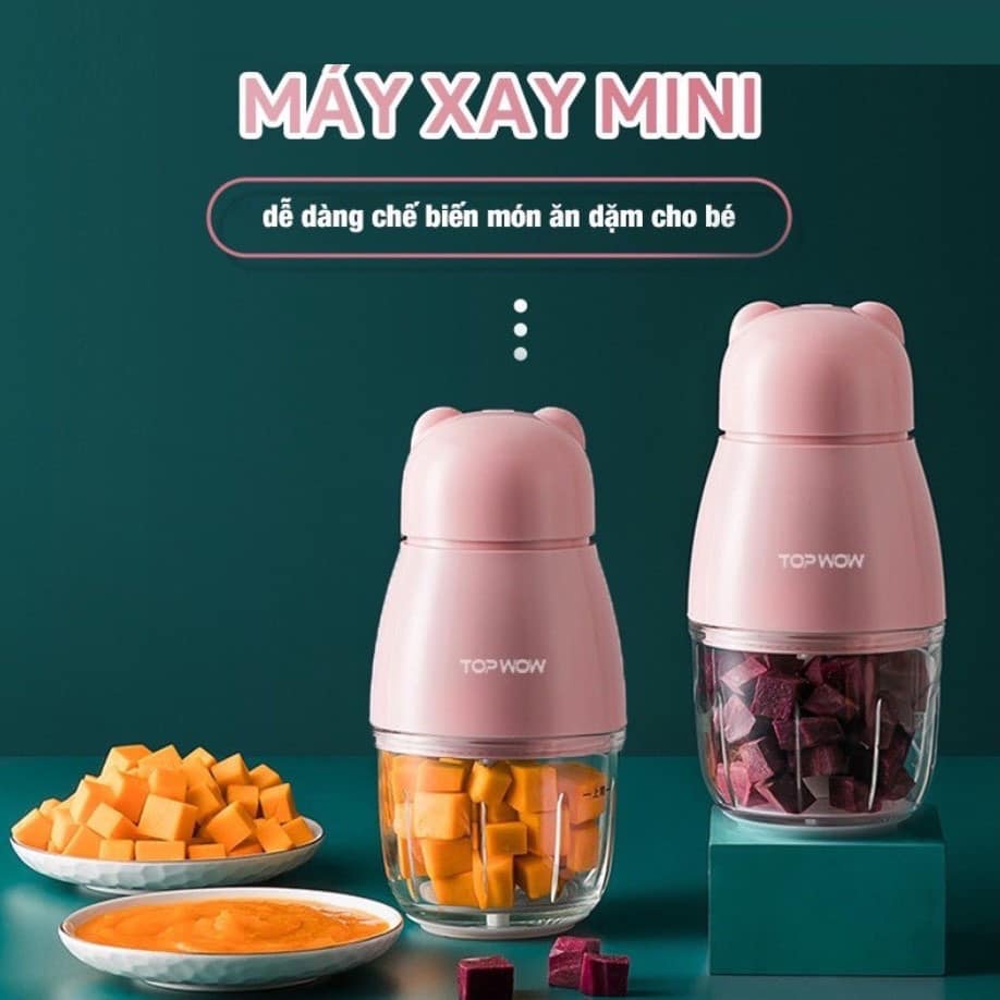 Máy xay đa năng HATTIECS/TOPWOW 0.3L, máy xay ăn dặm cho bé