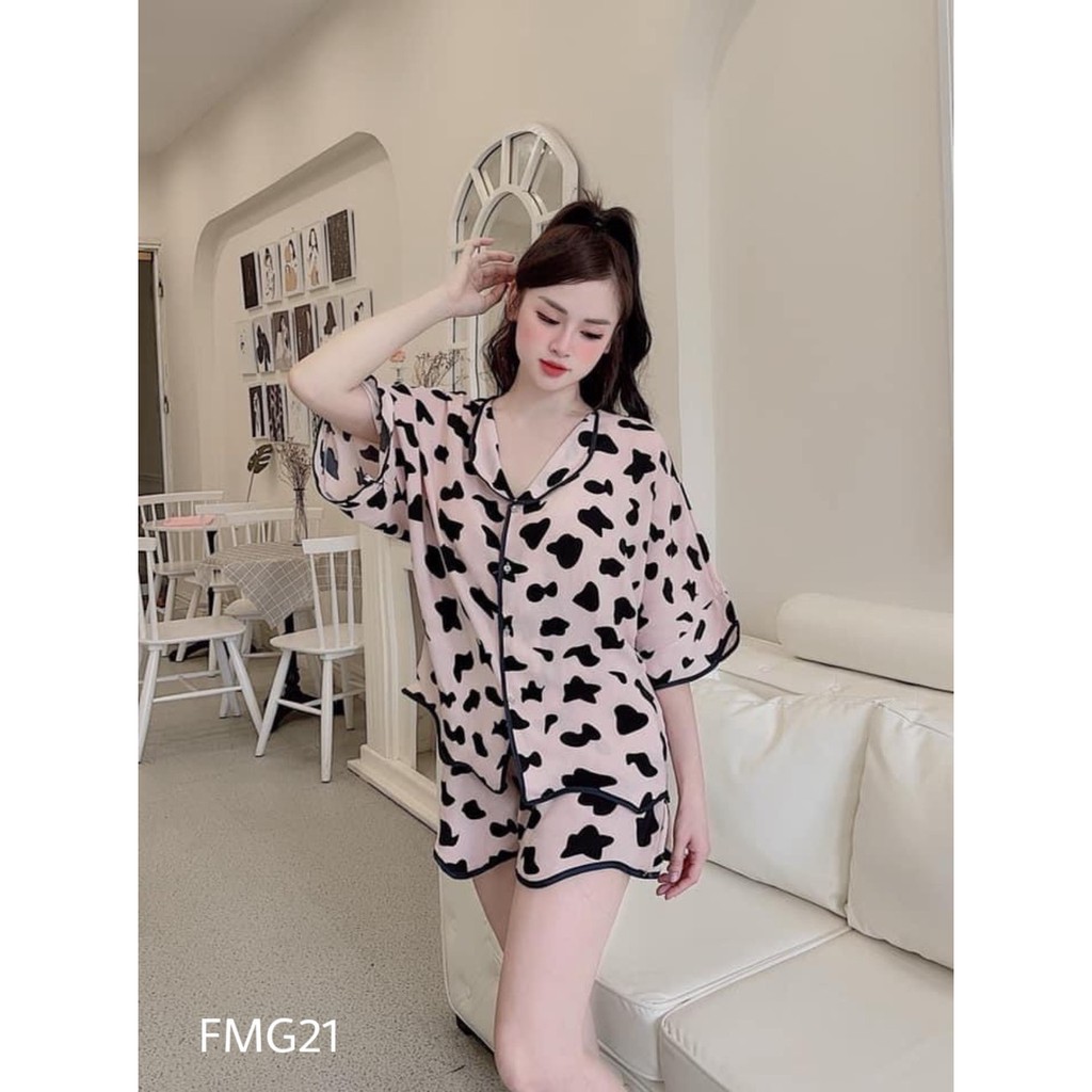 Bộ Ngủ Lụa Mango Cao Cấp Cộc Đùi Cao Cấp | BigBuy360 - bigbuy360.vn