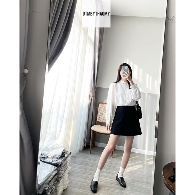 Simple skirt - Quần váy chất trượt Hàn dtm