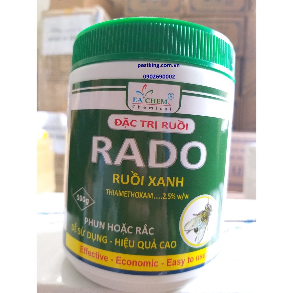 Rado hộp 500gram thuốc đặc trị ruồi hiệu quả (phun hoặc rắc)