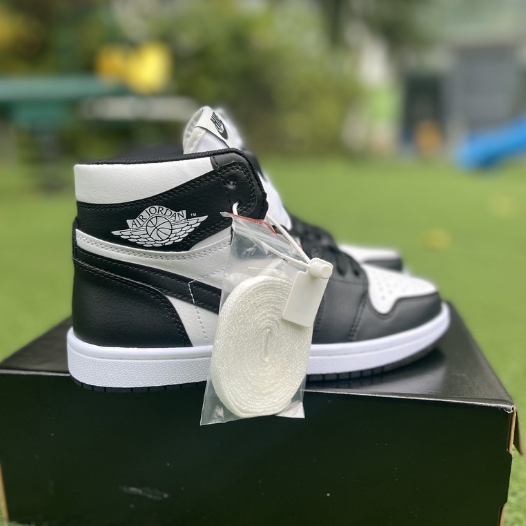 Giày Thể Thao Nam Nữ Jordan Cổ Cao JD1 Panda Đen Trắng G04