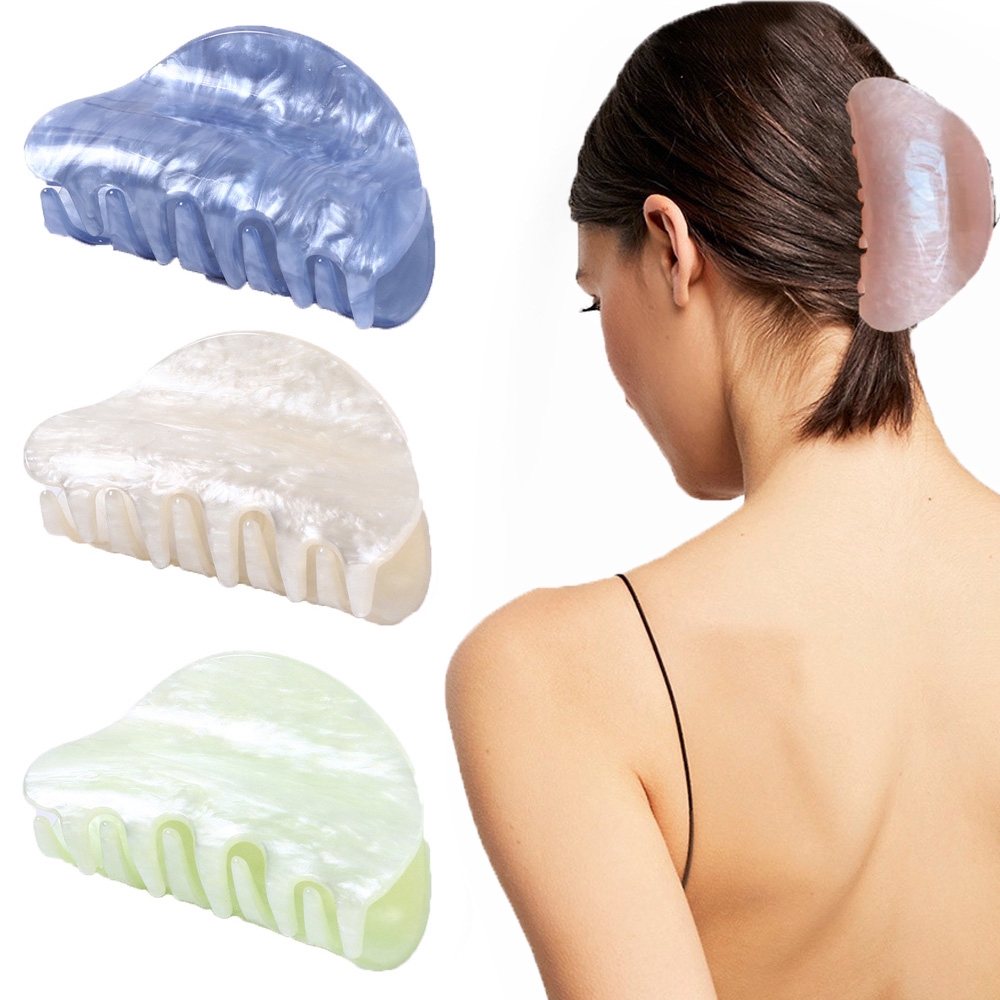 Kẹp Tóc Hình Đá Cẩm Thạch Phong Cách Vintage Thời Trang Cho Nữ