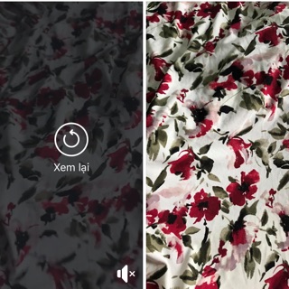 Vải thun lanh hoa nhí