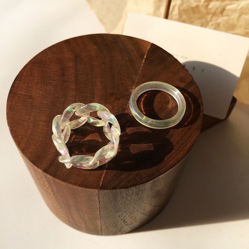 Set Nhẫn 2 Chiếc Ánh Màu - NHAN1082-1