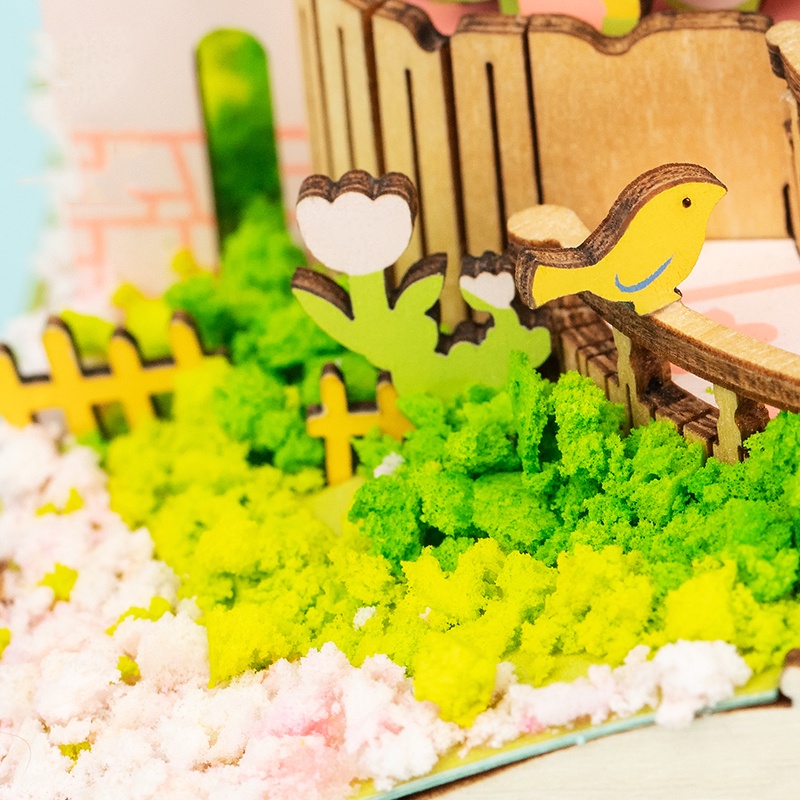 Mô Hình Gỗ 3D Lắp Ráp ROBOTIME Rolife Hộp Nhạc Lâu Đài Cổ Tích  AM59