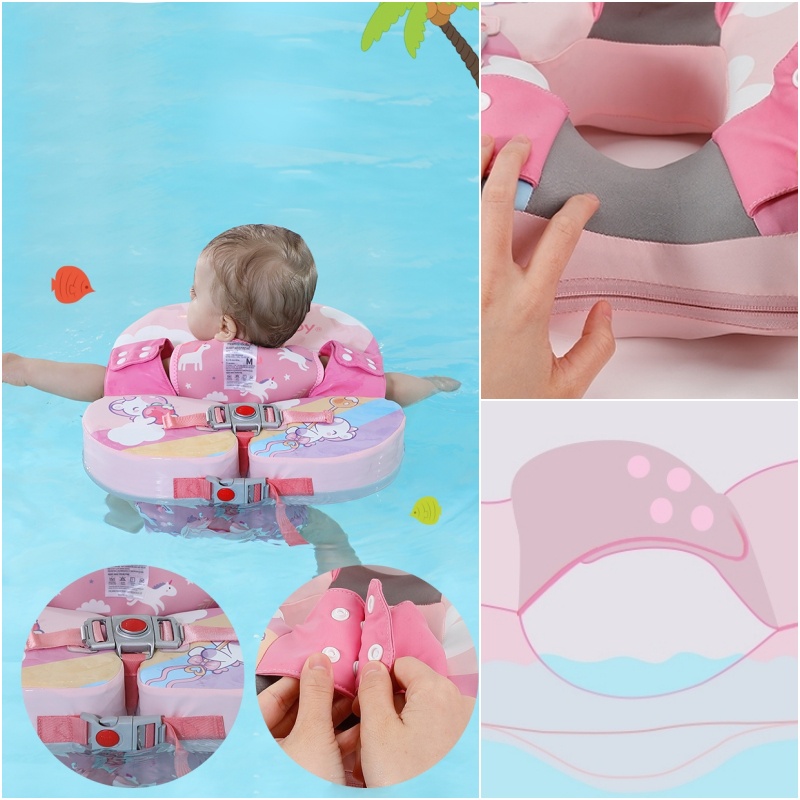 Phao bơi cho bé Mambobaby phao bơi chống lật đồ chơi vận động cho bé từ 6 tháng tuổi