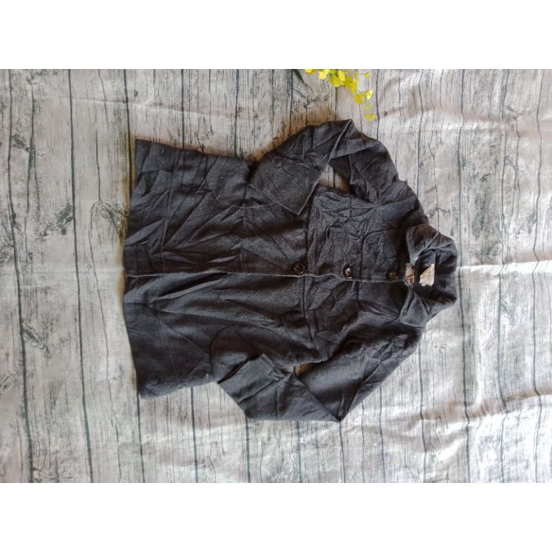 áo khoác dạ màu xám 45-57kg vừa
