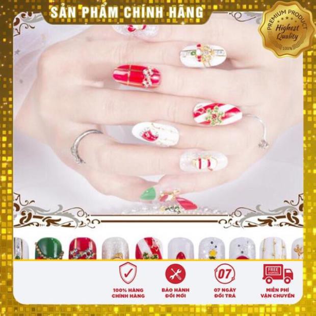 Hũ mix các hình Noel đính móng tay chân làm nail