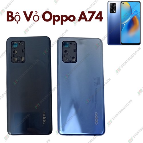 Vỏ oppo a74 xanh dương và đen