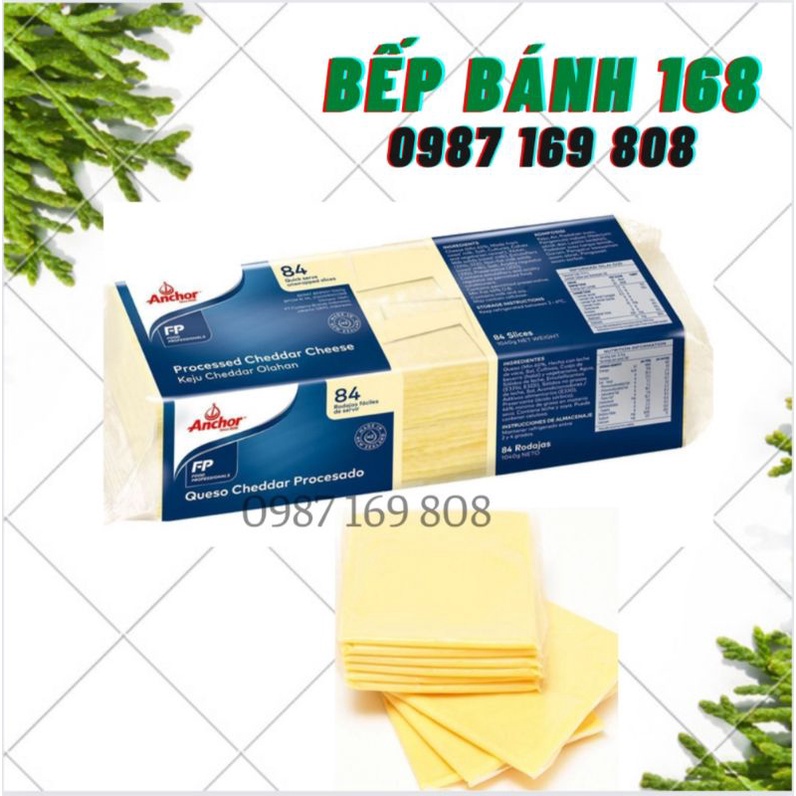 Phô mai lát Anchor 1040g [84 lát] / Phô mai [New Zealand] Cheddar Cheese 1040g (halal)
