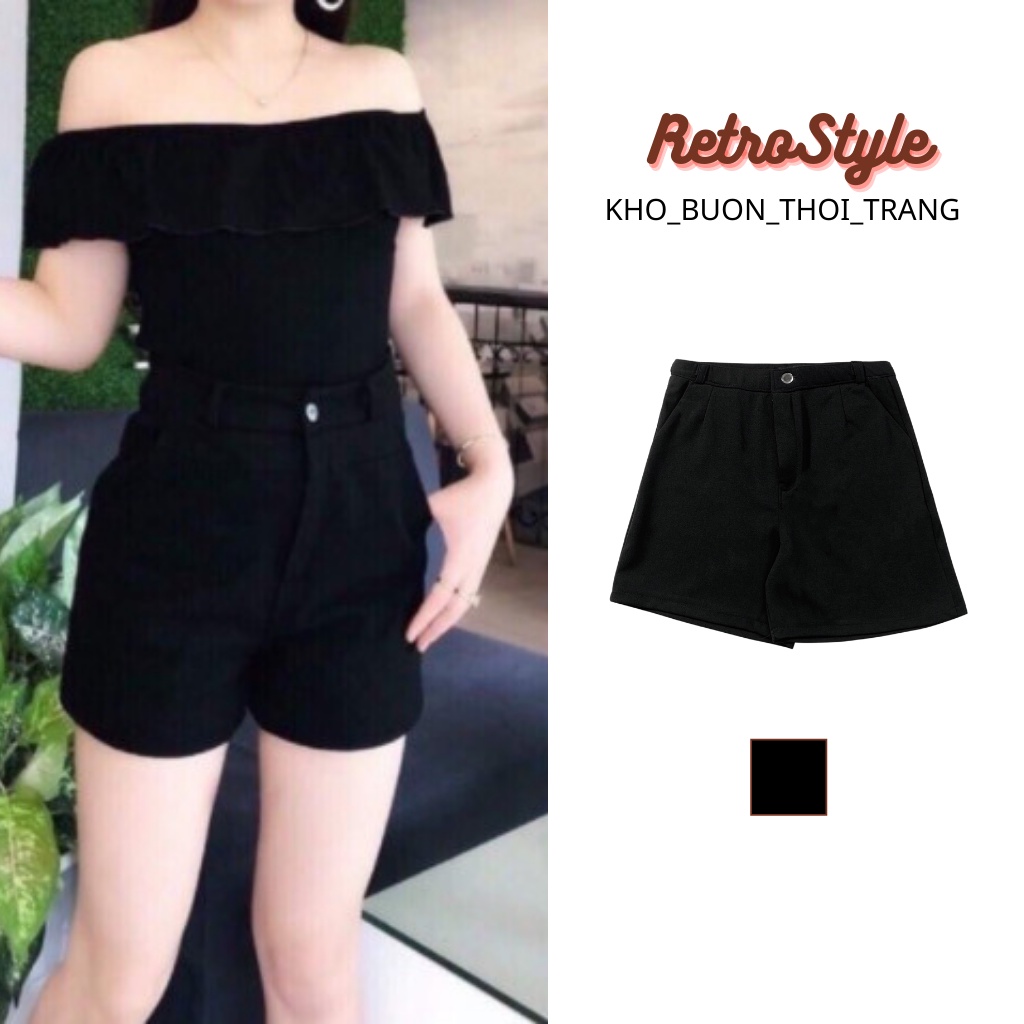 Quần Đùi Cúc Khóa Chất Umi 046