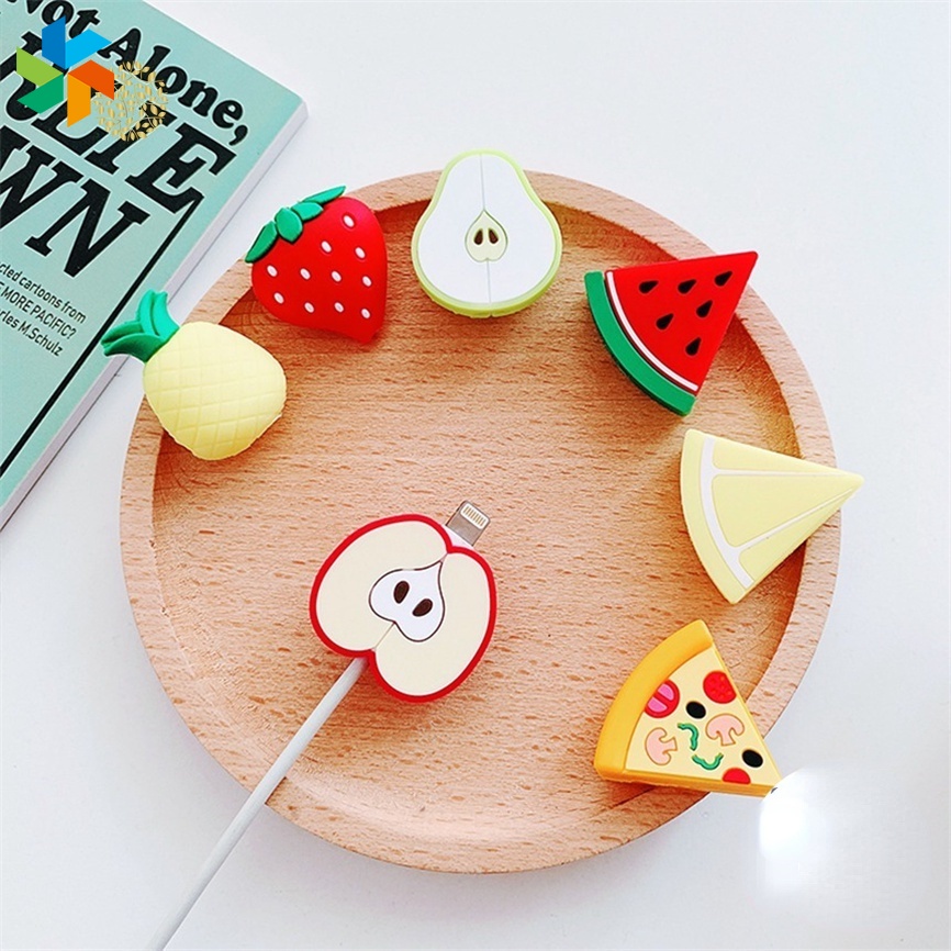 Phụ Kiện Bảo Vệ Dây Cáp Sạc Hình Trái Cây Dễ Thương Cho iPhone OPPO VIVO Redmi Yxd JP6