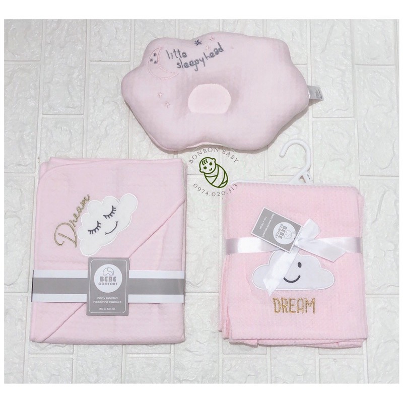 Ủ choàng - gối lõm - chăn lưới bebe comfort cho bé