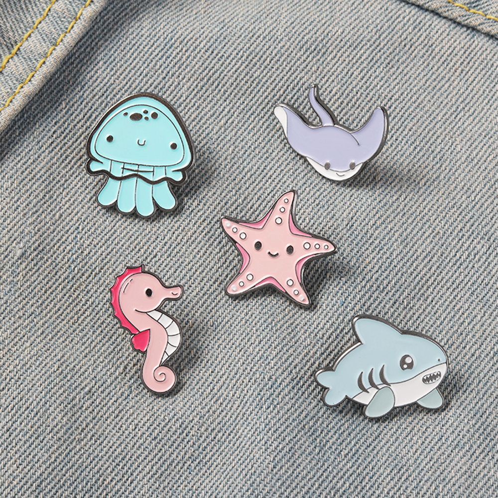 Ghim cài áo hình sứa biển hoạt hình dễ thương