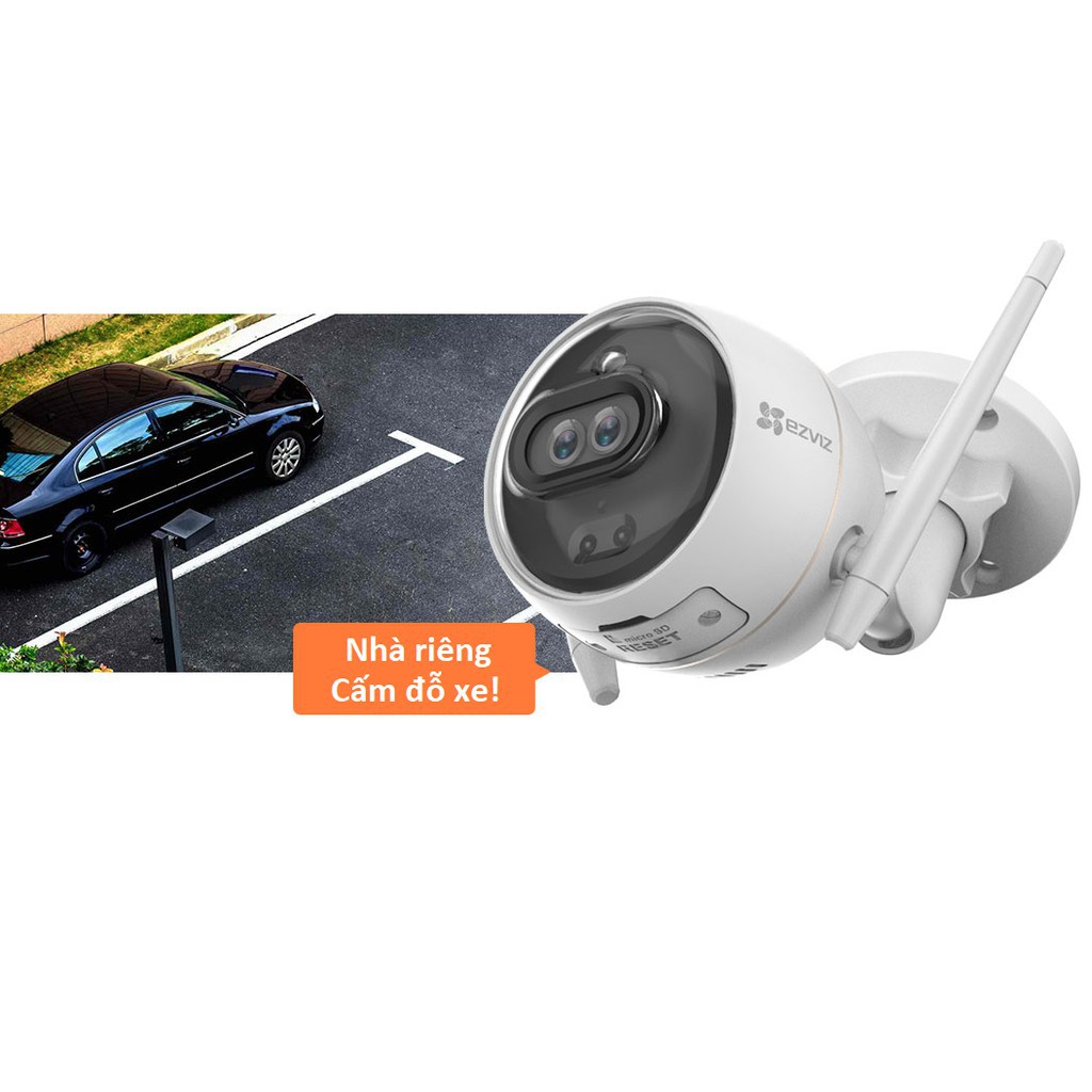 [Mã ELMS4 giảm 7% đơn 500K] Camera Wifi gắn ngoài trời EZVIZ CS-CV310 C3X (C3-6B22WFR) - Hàng Chính Hãng