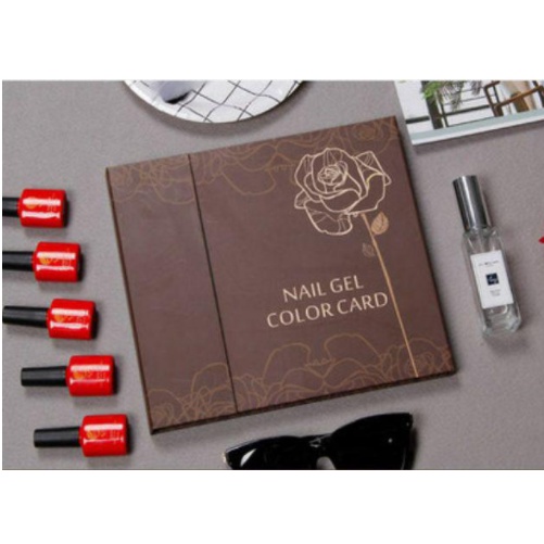 Sổ mẫu móng 120 móng làm nail, Sổ gắn móng mẫu làm bảng màu nail 120 ô