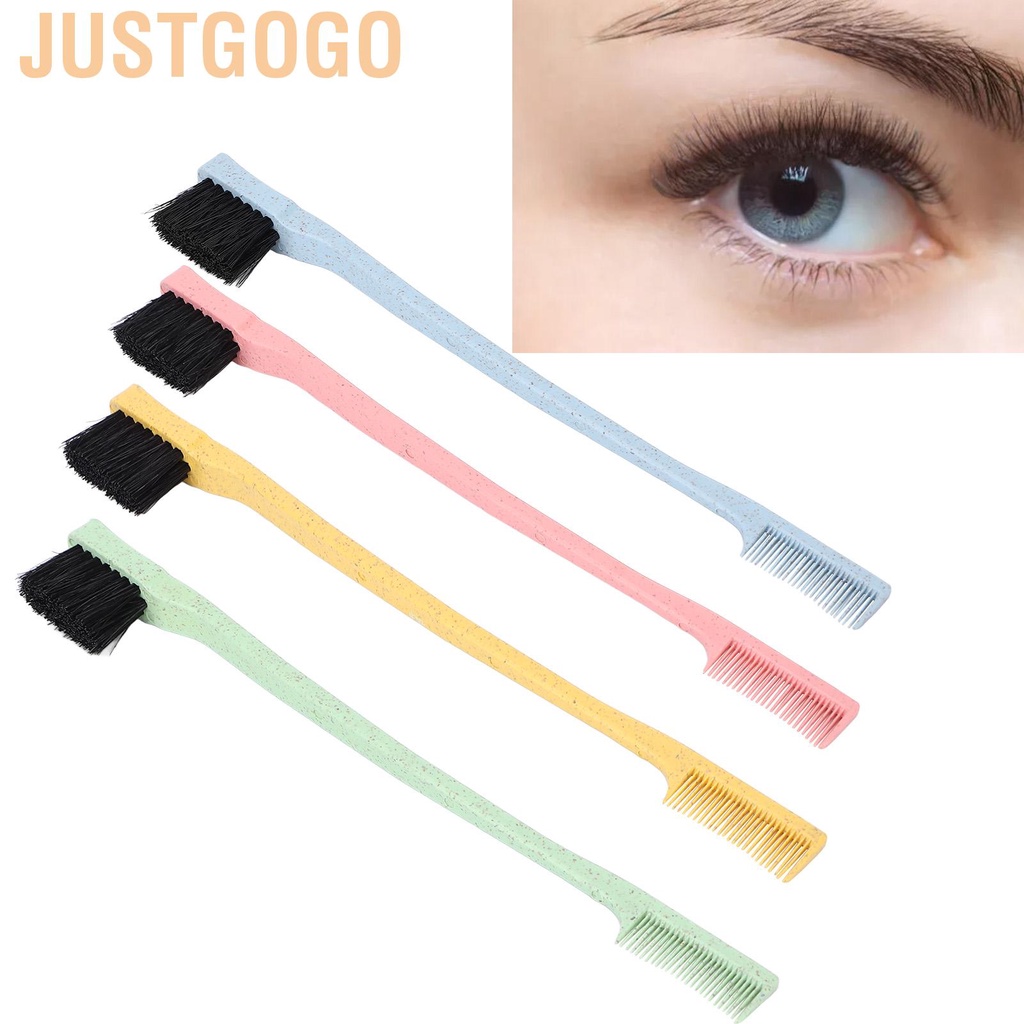 Bút kẻ lông mày Wheat Body Độc đáo Hai đầu Trang điểm Eyelash Bút kẻ lông mày Công cụ làm đẹp