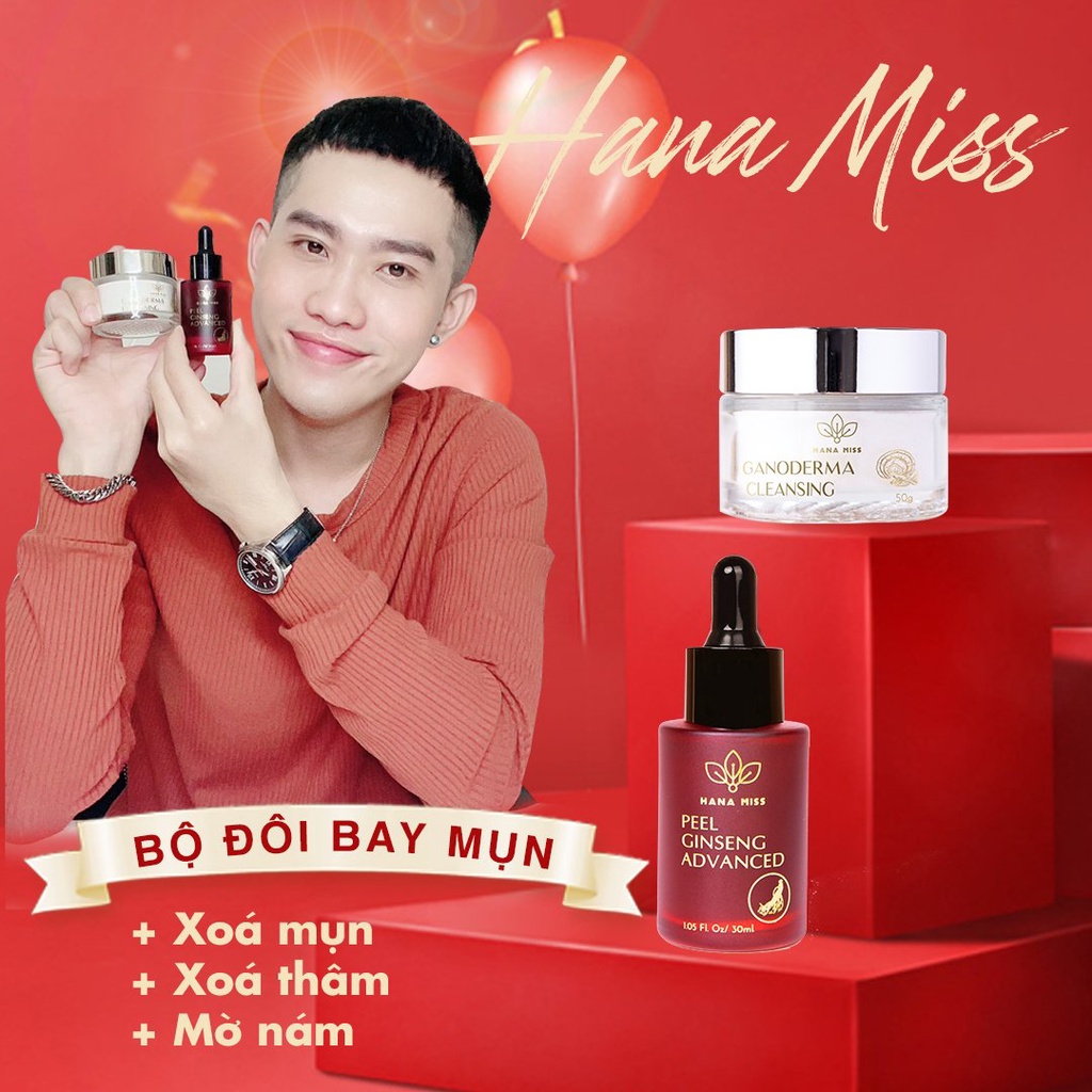 Serum Xóa Mụn Peel Nhân Sâm HANA MISS Store 30ml Xóa Thâm Nám, Tái Tạo Da, Se Khít Lỗ Chân Lông, Làm Đầy Sẹo Rỗ