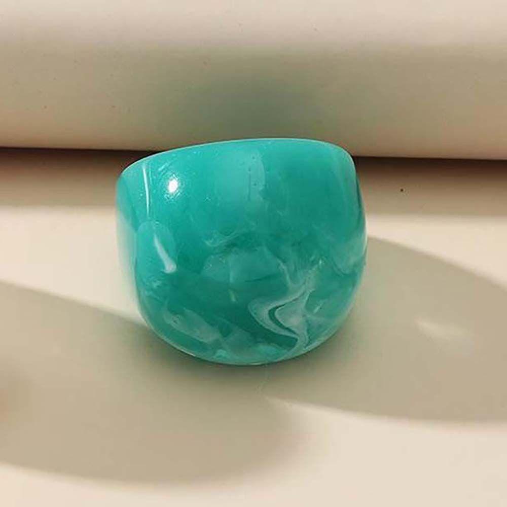 Nhẫn Acrylic Tròn Lớn Thời Trang Dự Tiệc Cho Nữ