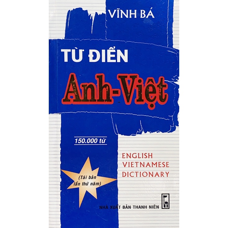 Sách - Từ Điển Anh Việt 150.000 từ - Bìa Mềm (Vĩnh Bá)