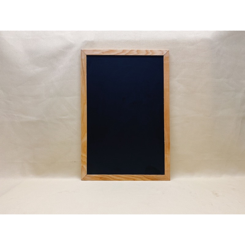 Bảng menu nhà hàng đen viết phấn khung gỗ bền đẹp KT: 60x80cm Tặng hộp phấn, nam châm, bông lau, bút dạ quang