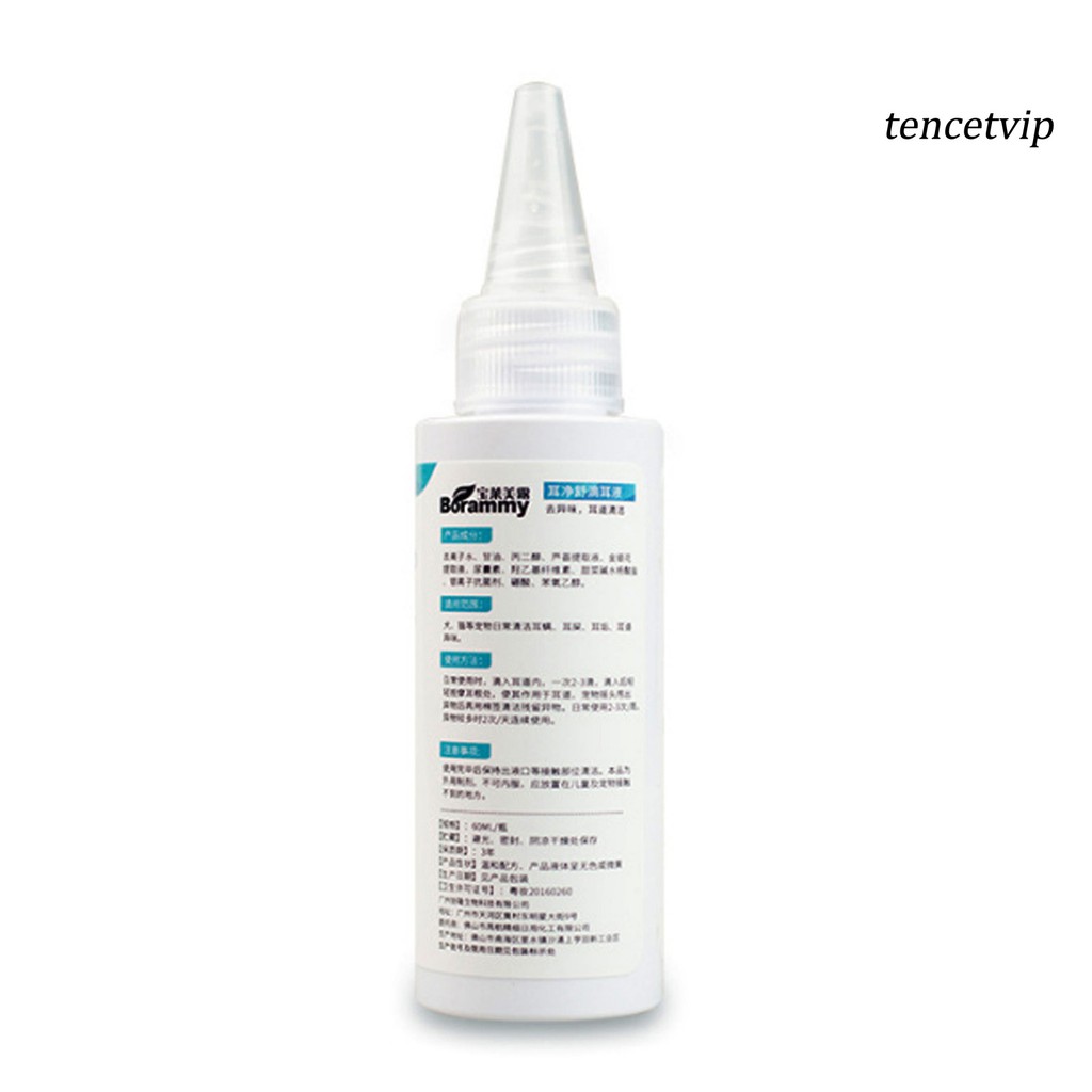 Dung dịch Tencevip 60ml giúp khử mùi hôi tai cho thú cưng hiệu quả