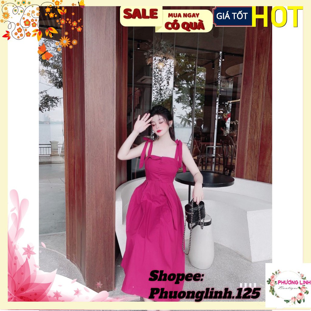 VÁY DÂY VAI ĐÁP NGỰC TÚI SƯỜN 2M CHO NỮ | BigBuy360 - bigbuy360.vn