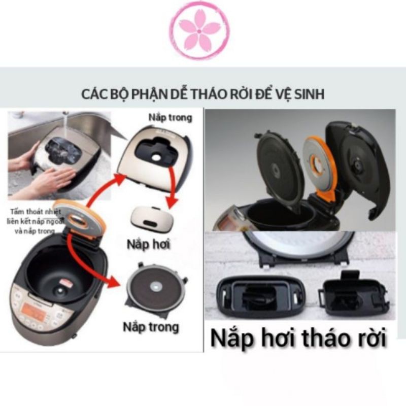 Nồi Cơm Điện Cao Tần Tiger Nhật Bãi Xịn 1.0L (Có Nấu Cơm Cháy , Bảng Điều Khiển Việt Hoá, Sách HDSD) | BigBuy360 - bigbuy360.vn