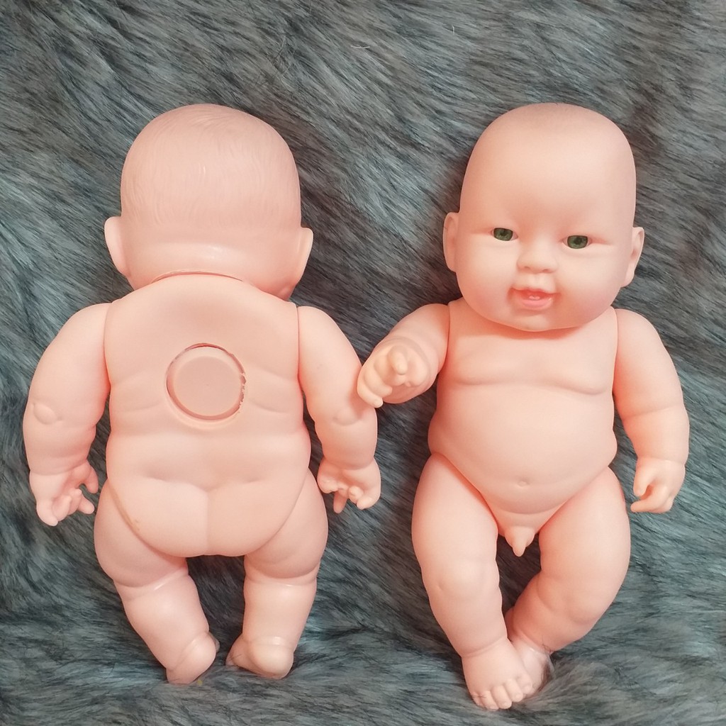 Búp Bê Nhựa Sơ Sinh Bé Trai 27 cm - Nude Full Silicon baby 11 inch Doll