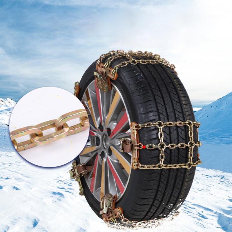 Dây Xích Gắn Lốp Xe Hơi Đi Tuyết Chống Trượt Có Thể Điều Chỉnh An Toàn